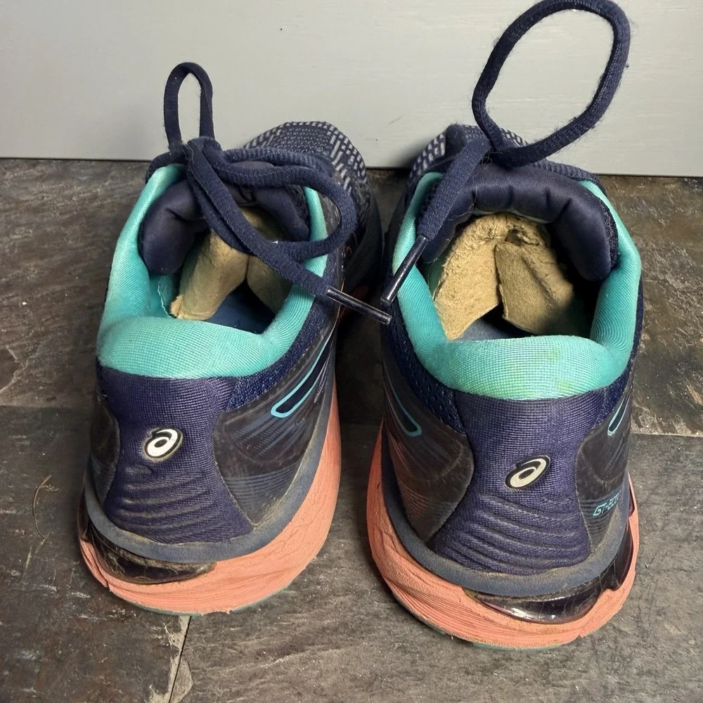 Asics GT-2000 8 Trail Running Peacoat Sea Glass Sneakers Womens Size 6 Blue